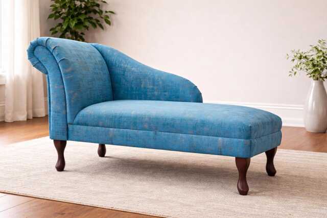 Handmade Seville Peacock Chaise Longue - Medium Accent Chair British Custom Made - image 1