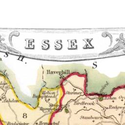 Vintage Essex County Map Print Thomas Moule 1837 Reproduction - Exceptional Quality 230Gsm Framed Unframed Free Standard Delivery - thumbnail 3