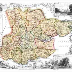 Vintage Essex County Map Print Thomas Moule 1837 Reproduction - Exceptional Quality 230Gsm Framed Unframed Free Standard Delivery - thumbnail 2