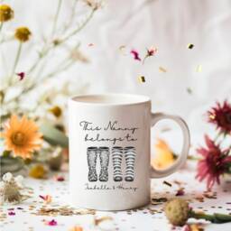 Custom Vase Gift For Mum , Mothers Day Gift, Birthday Personalized Wellie Jug, Personalised Vase, Nan Gifts, Gifts - thumbnail 2