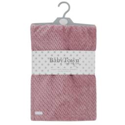 Personalised Embroidered Baby Waffle Blankets 90cm 5 Colors Super Soft - thumbnail 3