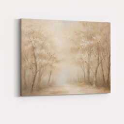 Ethereal Woodland Path Sunlight Through Trees Dreamy Forest Landscape Canvas Wall Art Print Decor Picture Ready To Hang - thumbnail 4