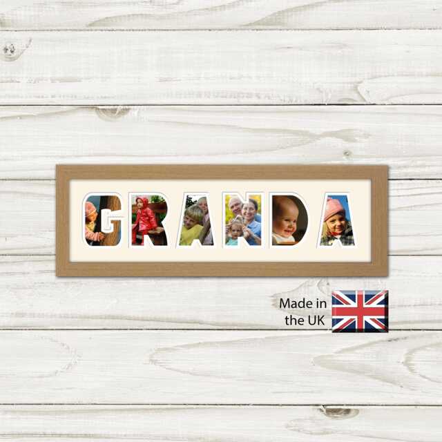 Granda Photo Frame Word Name Special Gift Father's Day 1249-Cc By Photos in A Word - image 1