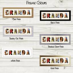 Granda Photo Frame Word Name Special Gift Father's Day 1249-Cc By Photos in A Word - thumbnail 3