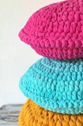 Double Nursery Room Round Cushions/Set Of 2 Newborn Pillow Decor Baby Boy Pillows Crochet Pillow For New Gift - thumbnail 4