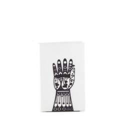 Hamsa Hand Bookends Artistic Steel Shelf Decor - Symbol Of Protection - thumbnail 3