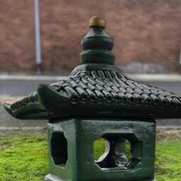 Handmade Stone Pagoda Statue Concrete Oriental Lantern Figure Outdoor Lawn Ornament Cement Zen Garden Decor Japanese Art Gift - thumbnail 4