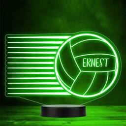 Volleyball Personalised Gift Colour Changing Led Lamp Night Light - thumbnail 1
