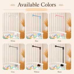 Wooden Crib Mobile Arm, Baby Holder, Nursery Hanger, Shower Gift - thumbnail 2