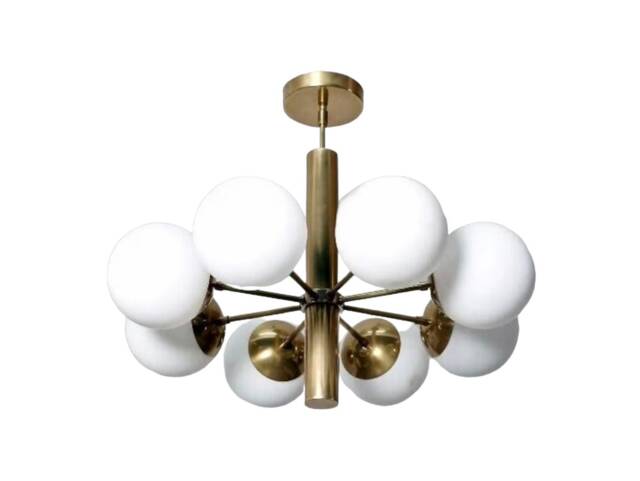 Large Mid Century Sputnik Chandelier Light Pendant Carla , Modern Globe Ceiling Lamp Dining Room 8 Light Inscapes Design - image 1