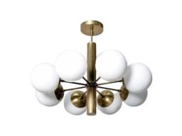 Large Mid Century Sputnik Chandelier Light Pendant Carla , Modern Globe Ceiling Lamp Dining Room 8 Light Inscapes Design - thumbnail 1