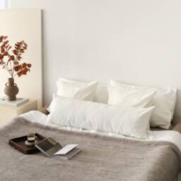 Teddy Boucle Lumbar Pillow Cover, Super Soft Boho Oversized Case, Extra Long Body Invisible Zipper, Bedroom Decoration - thumbnail 3