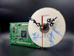 Recycled Computer Part Clock Handmade Tech Gift