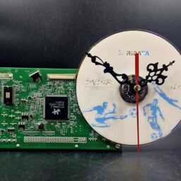 Recycled Computer Part Clock Handmade Tech Gift - thumbnail 3
