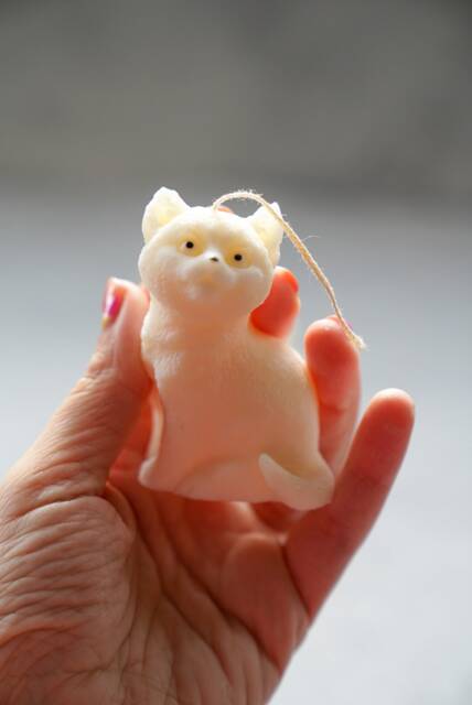 Soy Wax Cat Candle - Kitten Lover Gift - image 1