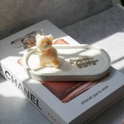 Soy Wax Cat Candle - Kitten Lover Gift - thumbnail 4