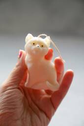 Soy Wax Cat Candle - Kitten Lover Gift - thumbnail 1