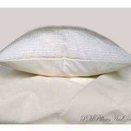 Neutral Pillow Cover Cream Beige Ivory Throw Accent Sham Decorative Cushion Case Silk Damask Stitch Modern Farmhouse Decor Textured - thumbnail 4