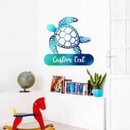 Metal Sea Turtle Sign, Colorful Wall Decor, Metal Art, Metal Life, Turtle Decor, Ocean Decor, Gifts For Lovers