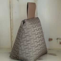 Contemporary Door Stops Jacquards & Textural Fabrics Soft Beige Silver Taupe Gold Greys - thumbnail 3