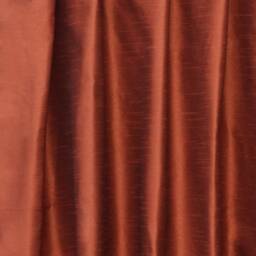 Rust Art Silk Curtain Panels, Faux Curtains - Rod Pocket, Grommet, Box Pleat, Three Pinch Tab Top & Plain Ring Top - thumbnail 3