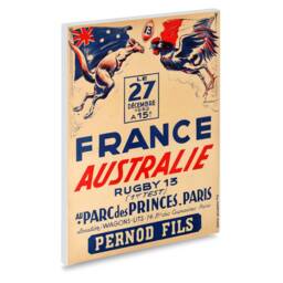 Reprint Of The Vintage 1952 Sport Poster - Rugby Australia Vs France - thumbnail 2