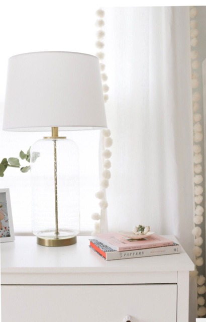 White Linen Curtains With Jumbo Pom Trim - Boho Window Treatments - image 1