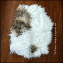 Faux Fur Sheepskin Throw Rug - Shaggy Soft Thick Dog, Cat, Pet Bed Accents Designer Rugs Usa - thumbnail 2