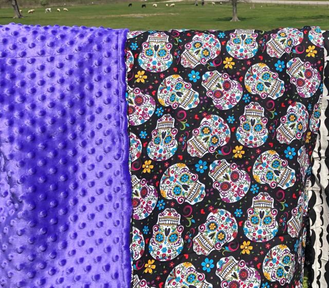 Day Of The Dead Minky Blanket