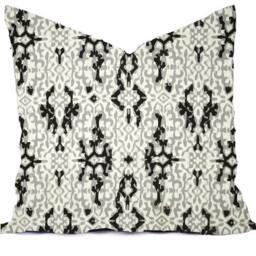 Aqua Turquoise Throw Pillow Cover - Modern Aztec Accent Decor - thumbnail 4