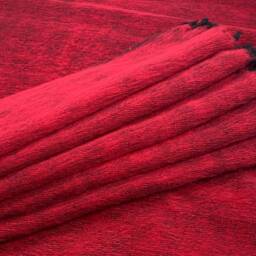 Handmade Red Yak Wool Blend Blanket Big Size Meditation Throw - thumbnail 4