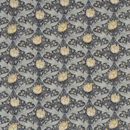 Gp J Baker Tulip & Jasmine Arts Crafts Curtains Indigo - thumbnail 2