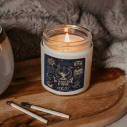 To Whatever End Candle, Acotar Bookish Kings Flame The Thirteen Book Themed Candles, Fantasy Throne Of Glass - thumbnail 3