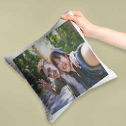 Custom Photo Cushion Cover Personalised Picture Pillow Case Personalized Any Image Logo Text On Birthday Wedding Perfect Father's Day Gifts - thumbnail 2