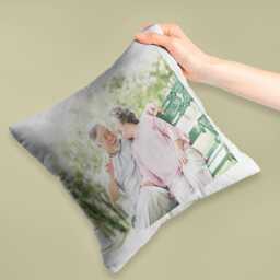 Custom Photo Cushion Cover Personalised Picture Pillow Case Personalized Any Image Logo Text On Birthday Wedding Perfect Father's Day Gifts - thumbnail 4