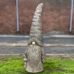 Nordic Gnome Sculpture Concrete Folk Figurine Scandinavian Statue Stone Ornament Outdoor Garden Decor Handmade Lover Gift