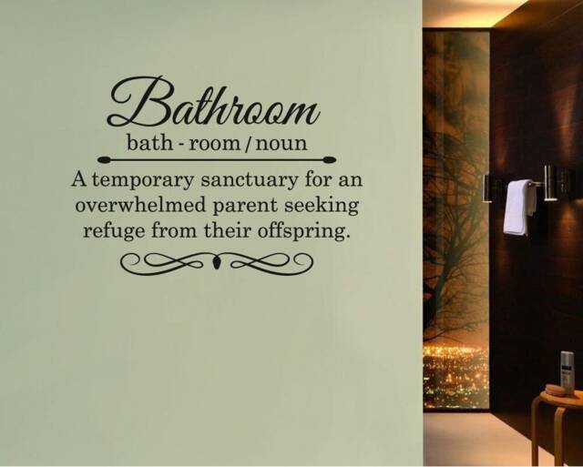 Bathroom Wall Decor, Decal, Sticker, Decal For Bathroom, Art - image 1