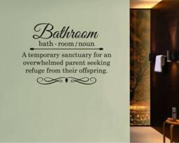 Bathroom Wall Decor, Decal, Sticker, Decal For Bathroom, Art - thumbnail 1