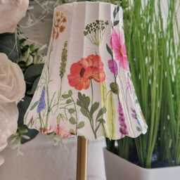 Cordless Touch Lamp. Beautiful Decoupaged Floral Meadow Usb Rechargeable Table Lamp.hand Decorated - thumbnail 2