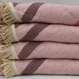 "Round Towel, Turkish Towel, Round Beach Towel, Picnic Towel, 60""x60" - thumbnail 3