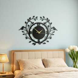 Custom Birds On Branch Metal Wall Clock, Bird Art, Nature Home Decor, Gift For Watcher, Living Room Decor, Home Decor, Custom - thumbnail 3