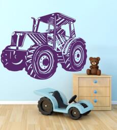 Tractor Vinyl Decals Wall Sticker Art Design Kids Children Nursery Room Nice Picture Home Decor Interior Ki588
