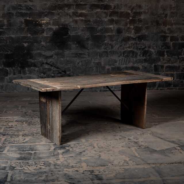 Reclaimed Wood Dining Table Rustic Farmhouse Kitchen Table - image 1