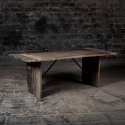 Reclaimed Wood Dining Table Rustic Farmhouse Kitchen Table - thumbnail 1