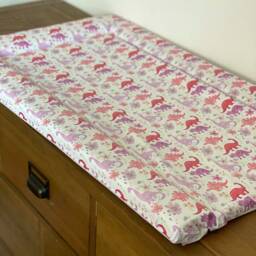 Pink Dinosaurs Baby Changing Mat, Dinosaur Baby Changing Mat, Girly Mat - thumbnail 2