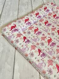 Pink Dinosaurs Baby Changing Mat, Dinosaur Baby Changing Mat, Girly Mat