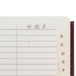 Linen Address Book A5 & A6.5 Size Contacts - thumbnail 4