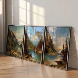 Set Of 3 Banff Canada Posters, Travel Posters Set, Prints, Canadian Wall Art, National Park Decor, Mountain Print - thumbnail 3