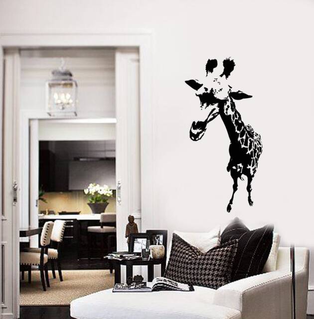 Giraffe Vinyl Wall Decal Animal Tribal Decor Home Room Art Stickers Mural - #2793Di - image 1