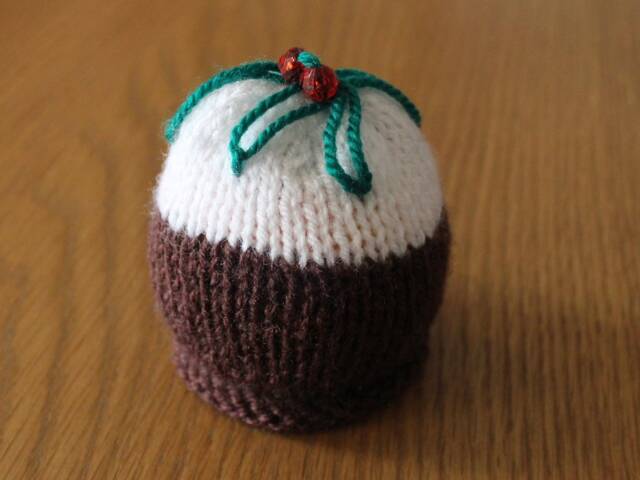 Hand Knitted Christmas Pudding, Terry's Chocolate Orange Cover, Knitted Pudding Cover, Christmas Table Decoration